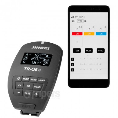 Battery wireless radio trigger Jinbei TRQ6S for Sony (multi interface hot shoe)