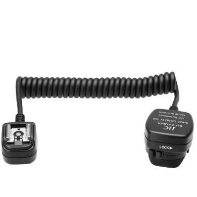 eTTL Coiled Sync Cord FreePower Olympus FL-CB05 replacement