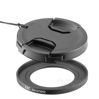 Filter Adapter JJC for Canon G5X, G7X with 49 mm lens cap