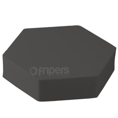 Hex Cube Prop FreePower 13cm Black for product photography