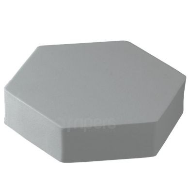 Hex Cube Prop FreePower 13cm Gray for product photography