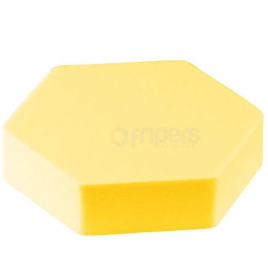 Hex Cube Prop FreePower 13cm Yellow for product photography