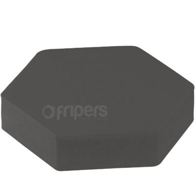 Hex Cube Prop FreePower 9cm Black for product photography