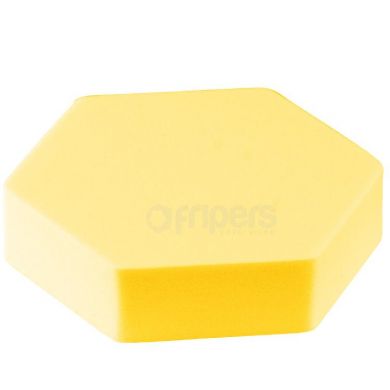 Hex Cube Prop FreePower 9cm Yellow for product photography