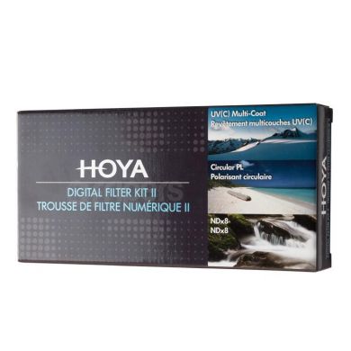 HOYA Digital Filter KIT II HOYA UV (C), CIR-PL, ND8 37mm