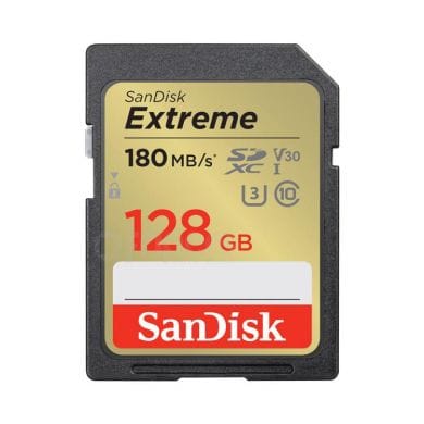 SDXC Memory Card SanDisk Extreme 128GB 180/90MB/s