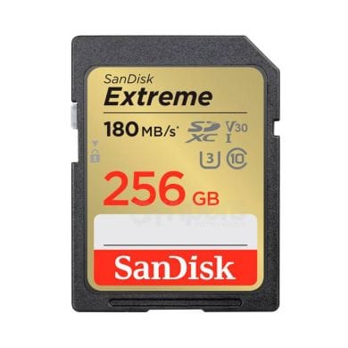 SDXC Memory Card SanDisk Extreme 256GB 180/130MB/s