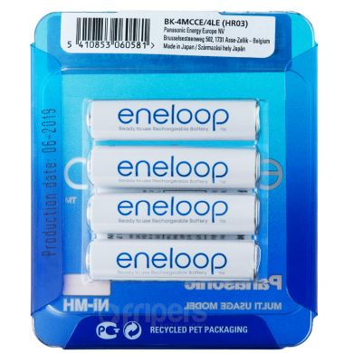 Rechargable batteries Panasonic ENELOOP 800 BK-4MCC/4BE 4x R03/AAA