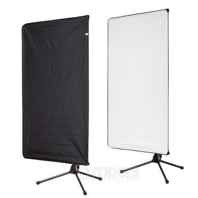 Panel reflector Aurora 2in1 80x120cm with stand and holder