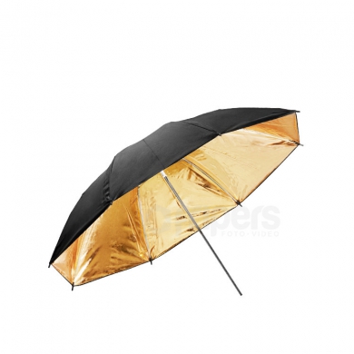 Reflective umbrella FreePower 80cm black - golden