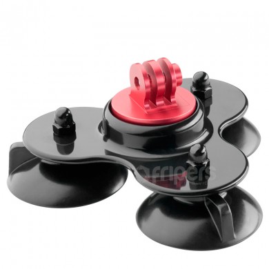 Suction cup mount holder FreePower GP179R red, with 3 suction cups