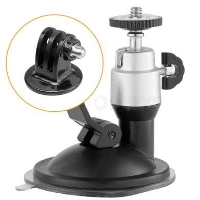 Suction cup mount holder FreePower GP51 1/4", with tripod adapter