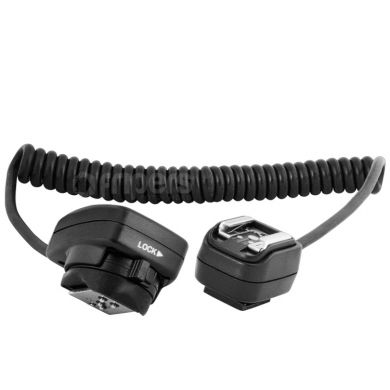 TTL Spiral Sync Cord with Male & Female ISO Shoes iTTL like SC-28 FreePower