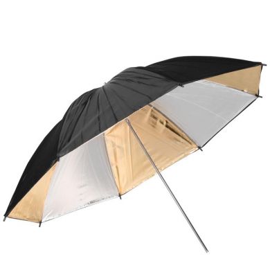 Reflective umbrella FreePower 110cm silver/golden