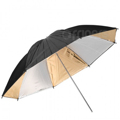 Reflective umbrella FreePower 90cm silver/golden